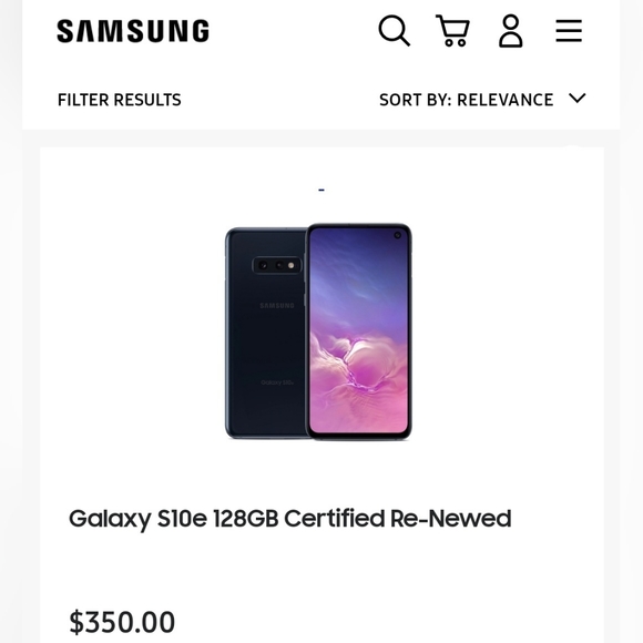 Samsung s10e 128 gb re-newed (unlocked)